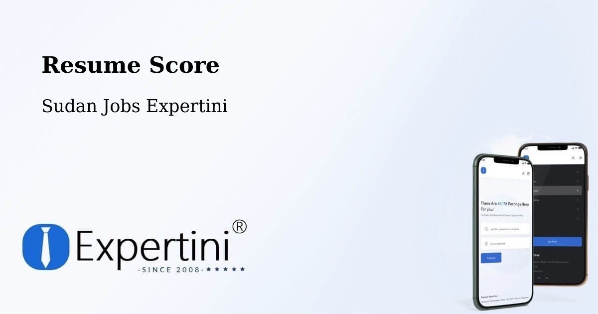 Resume Score & Job Description Match Tool – Sudan - Sudan Jobs Expertini
